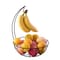 Basicwise Wire Metal Fruit Basket Holder with Banana Hanger QI003494 - alternate 1